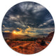 Beautiful Sunrise In Osoyoos, Landscape Art Disc Metal Artwork, 23"
