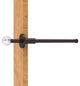 Clearview Retractable Pullout Garment Rod, Antique Bronze