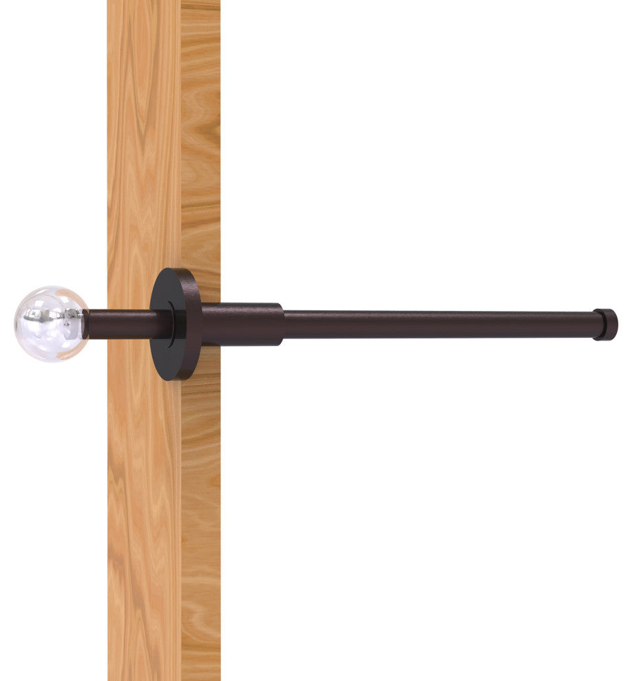 Clearview Retractable Pullout Garment Rod, Antique Bronze