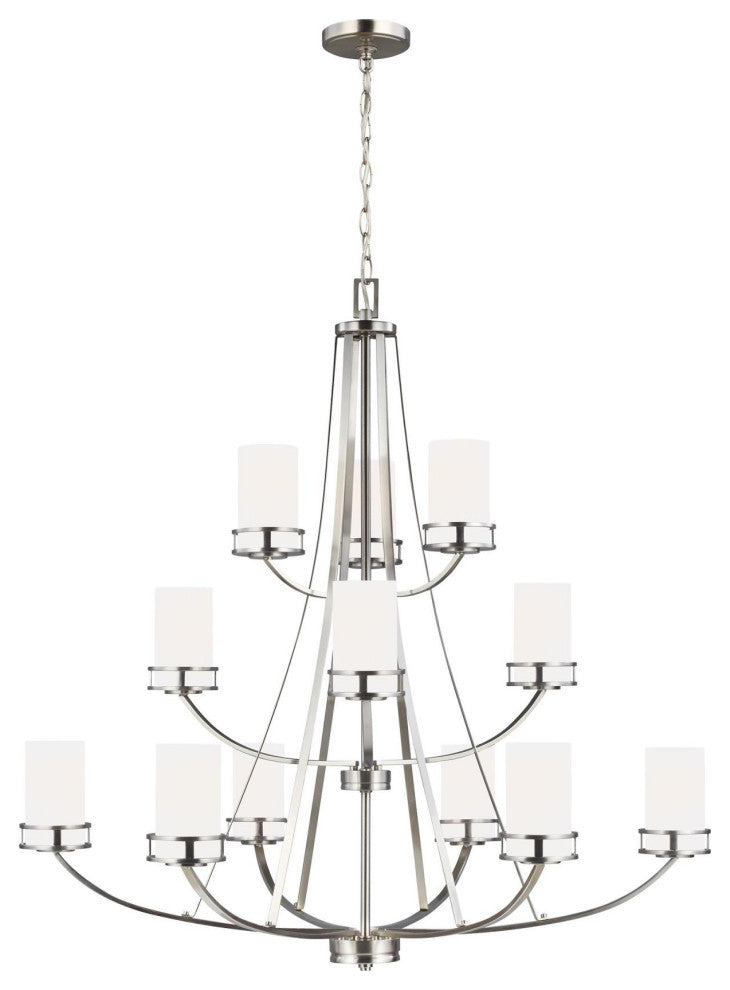 Generation Lighting 3121612EN3 Robie 12 Light 40"W Pillar Candle - Midnight