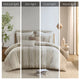 INK+IVY Shay 3 Piece Striped Cotton Comforter Set