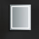 Santo Bathroom Mirror With LED Lighting and Defogger, 24"x30", 36"x30"