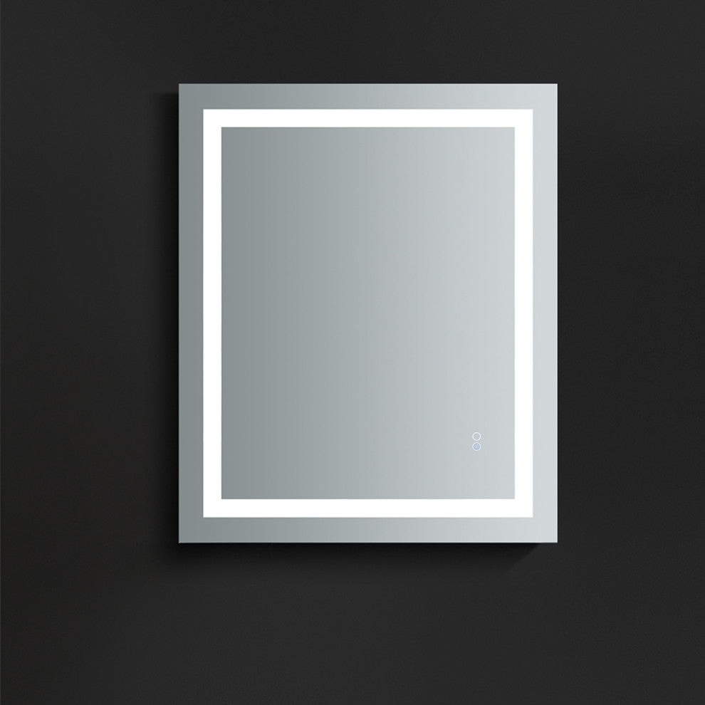 Santo Bathroom Mirror With LED Lighting and Defogger, 24"x30", 36"x30"