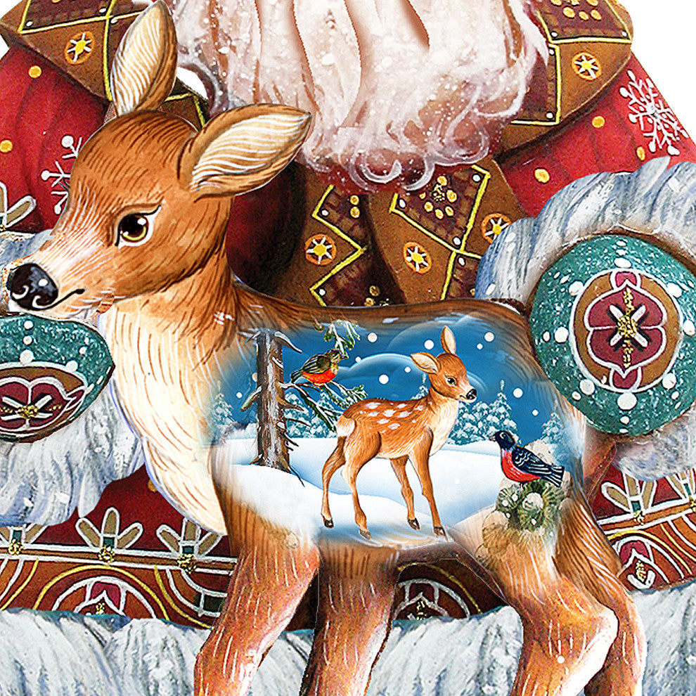 Holiday Fawn, Wooden Decorative Door Hanger