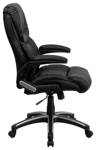 High Back Black Leather Executive Swivel Office Chair