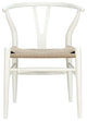 Amish Dining Wood Armchair, White