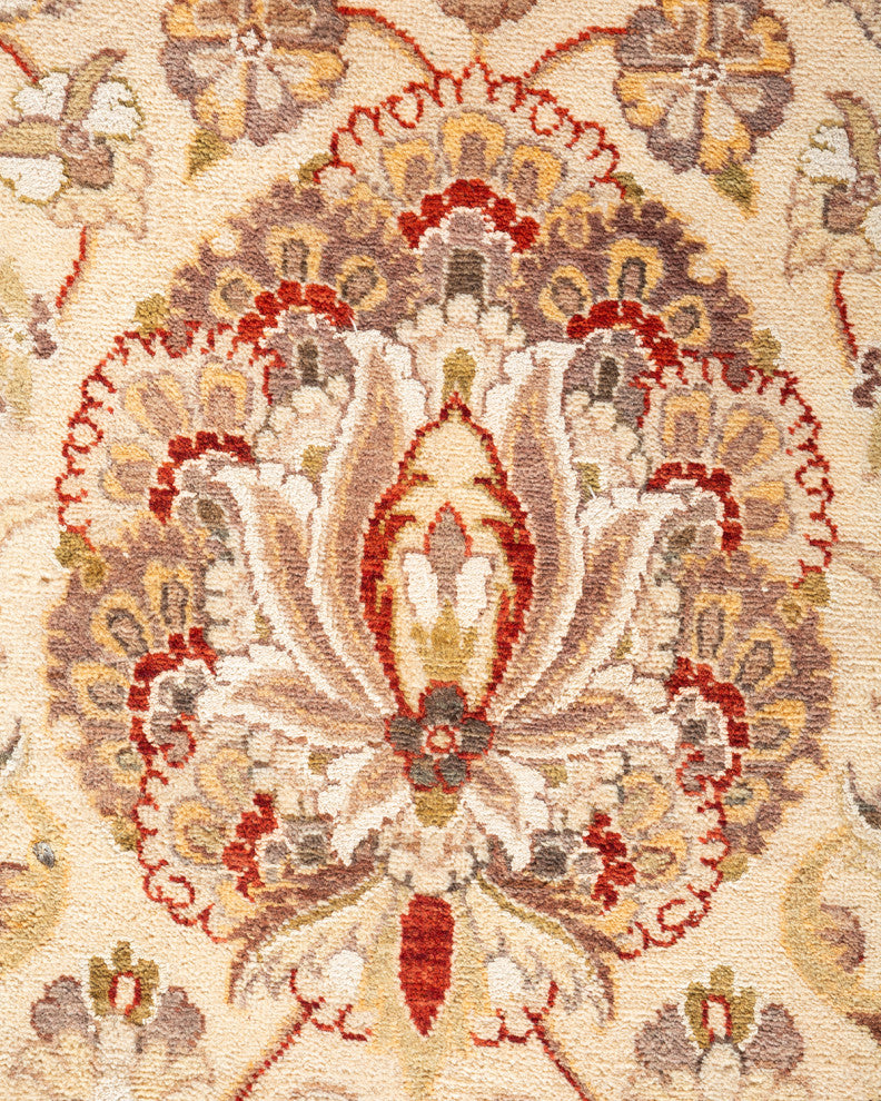 Bokaro, One-of-a-Kind Hand-Knotted Area Rug Ivory, 9'1"x12'4"