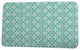 Intercoastal Waterway Water Mosaic Geometric Print Bath Mat, Aqua, 17"x24"