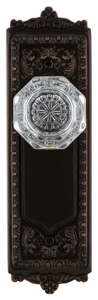 Egg and Dart Plate Single Dummy Waldorf Door Knob