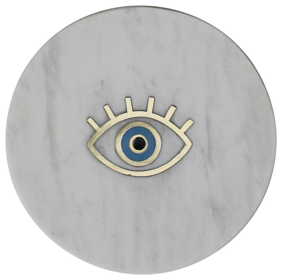 Eye Inlay Marble Serving Tray