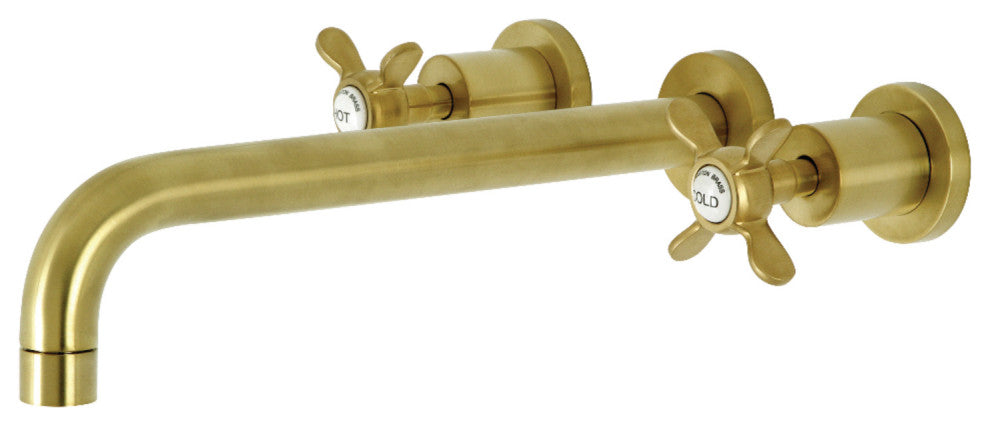 KS8057BEX Wall Mount Tub Faucet, Brushed Brass