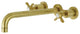 KS8057BEX Wall Mount Tub Faucet, Brushed Brass