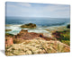 "Thunder Hole Acadia National Park" Oversized Beach Canvas Artwork, 40"x30"