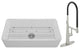Fireclay Single Bowl Farmhouse Apron Kitchen Sink with Sprayer Kitchen Faucet, 36