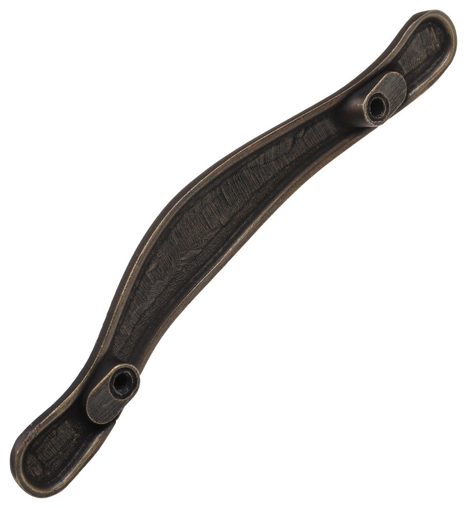 3" Center Beaded Cabinet Hardware Pull, Antique Brass, Set of 3
