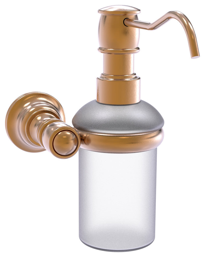 Carolina Wall Mounted Soap Dispenser, Brushed Bronze