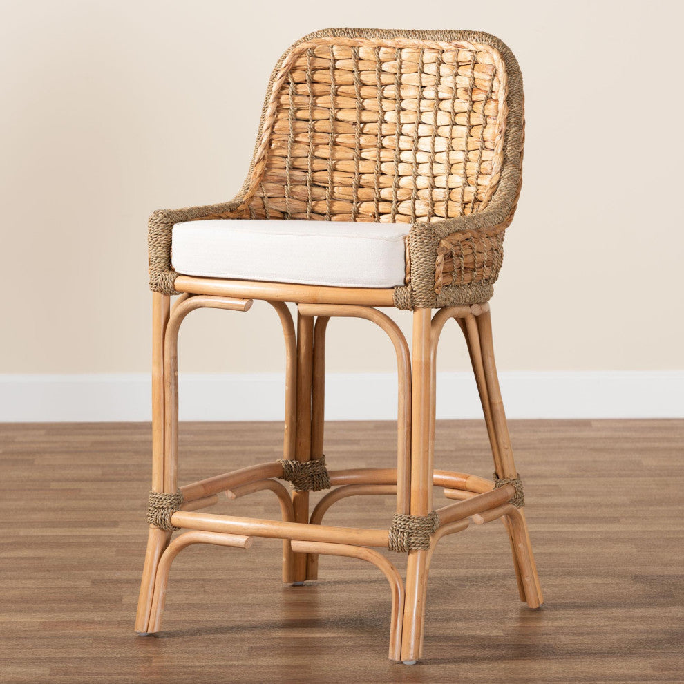 Zoey Modern Bohemian Collection, Counter Stool With Cushion