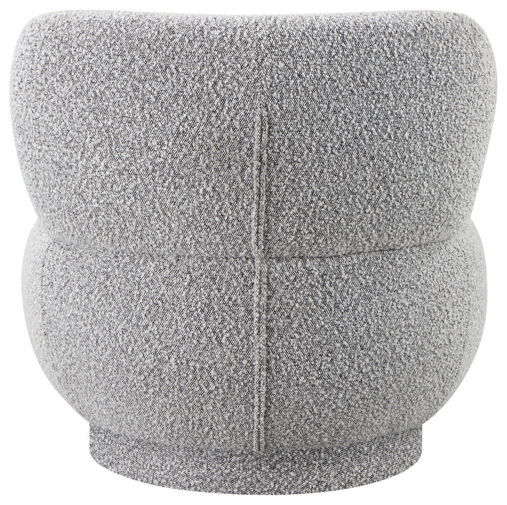 Calais Accent Chair, Gray, Upholstered Base