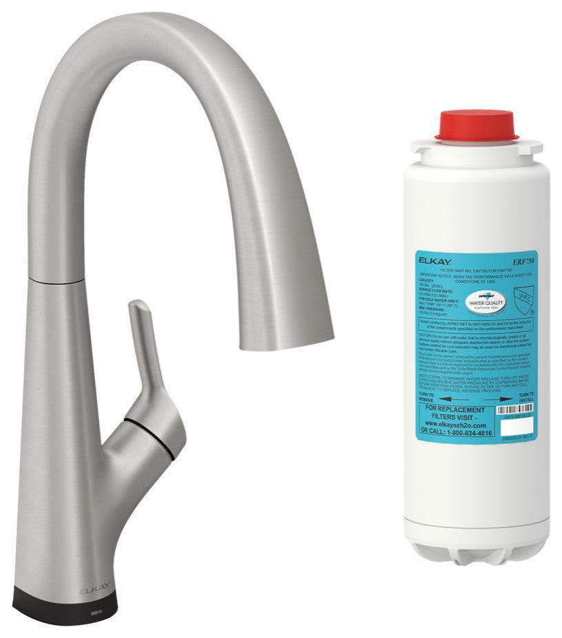 Avado Single Hole 2-in-1 Kitchen Faucet with Filtered Drinking Water, Chrome