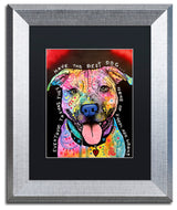 Dean Russo 'Best Dog' Art, Silver Frame, Black Mat, 11x14