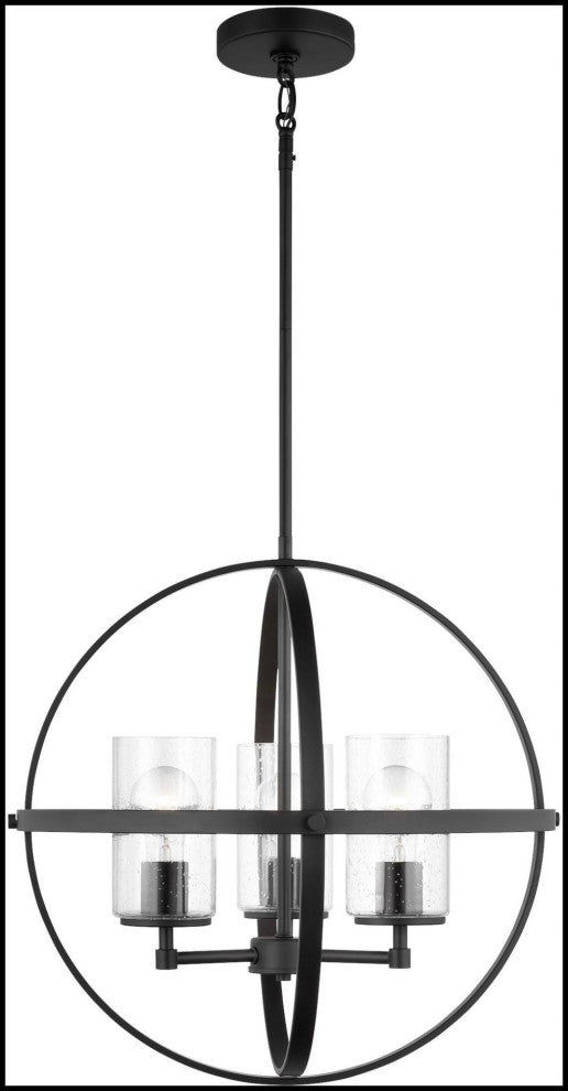 Generation Lighting 3124673 Alturas 3 Light 19"W Outdoor Pillar - Brushed