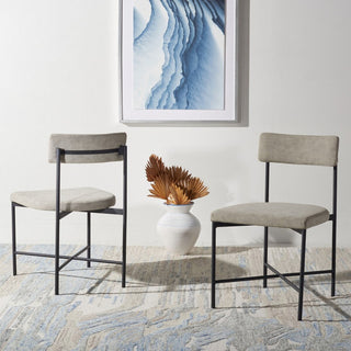 Safavieh Archer Dining Chair, Light Grey/Black