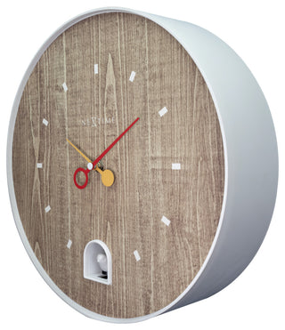 NeXtime Nightingale Cuckoo Wall Clock, White