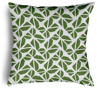 Kaleidoscope Graffiti Accent Pillow With Removable Insert, Scallion, 18"x18"
