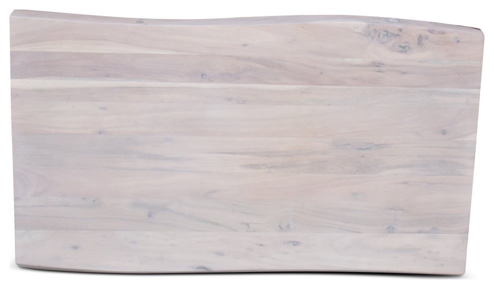 Brooks 48" Coffee Table, White Wash