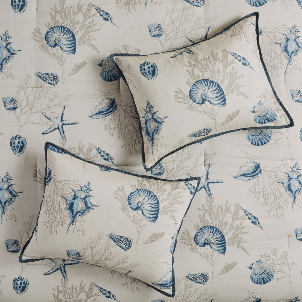 Madison Park Printed 7-Piece Comforter Set, Queen, Comforter Set