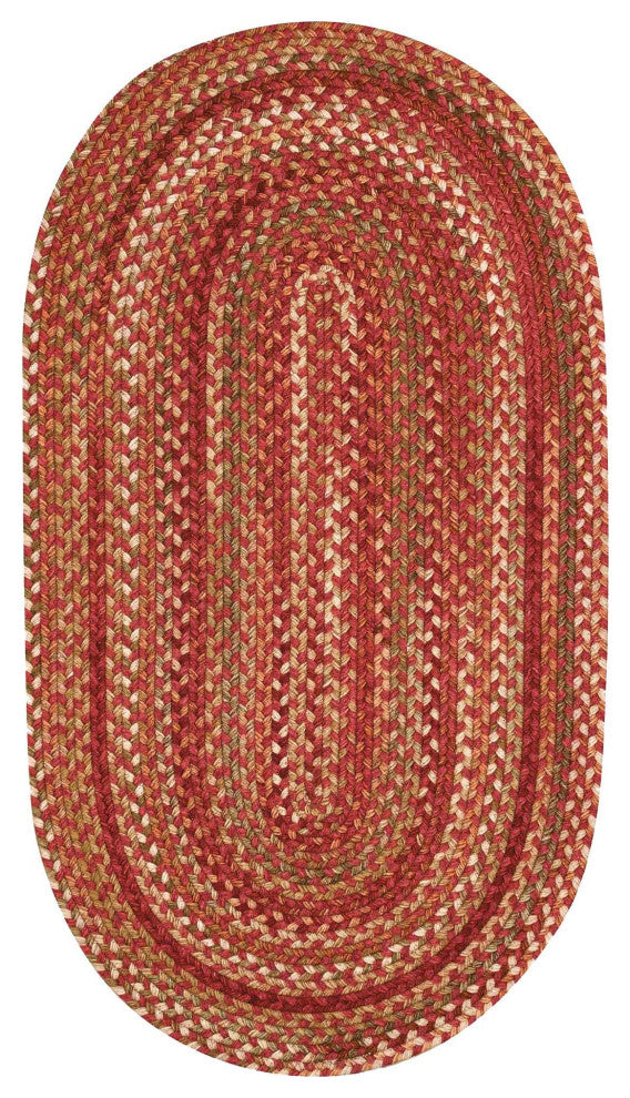 Capel Manchester Redwood 0048_500 Braided Rugs - 8' X 11' Oval