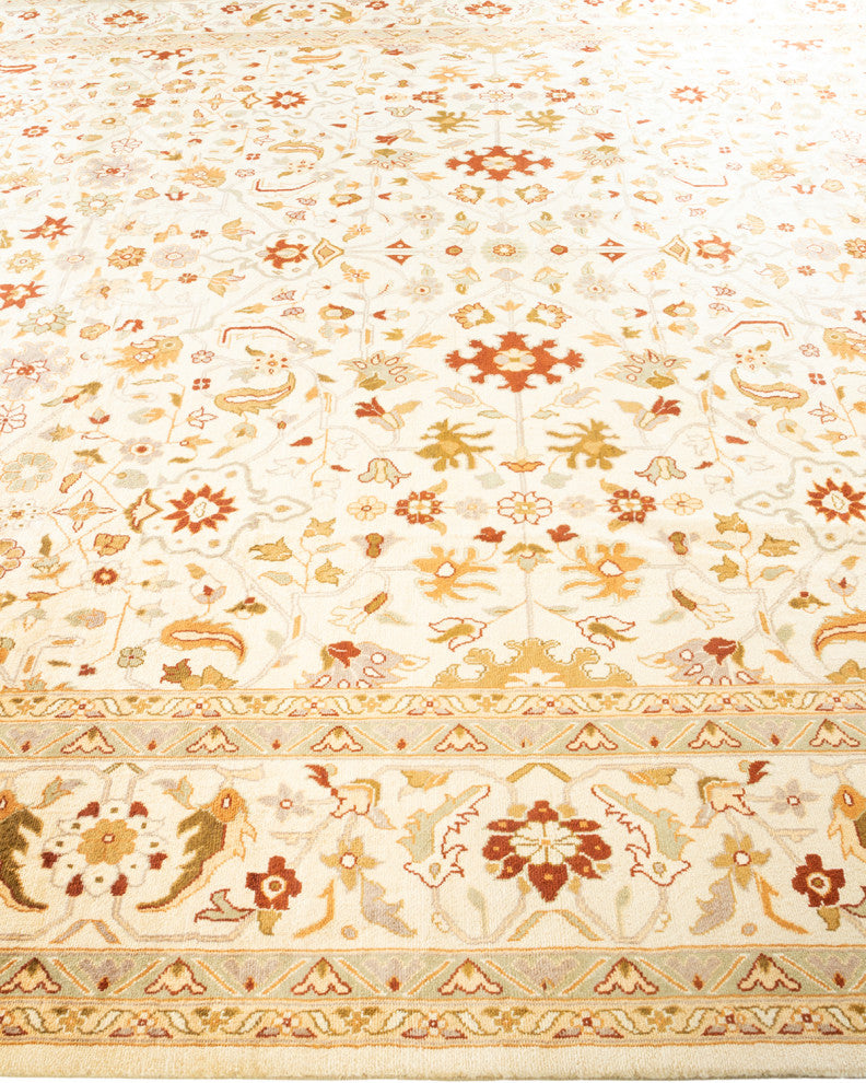 Mogul, One-of-a-Kind Hand-Knotted Area Rug Ivory, 9' 1" x 12' 1"