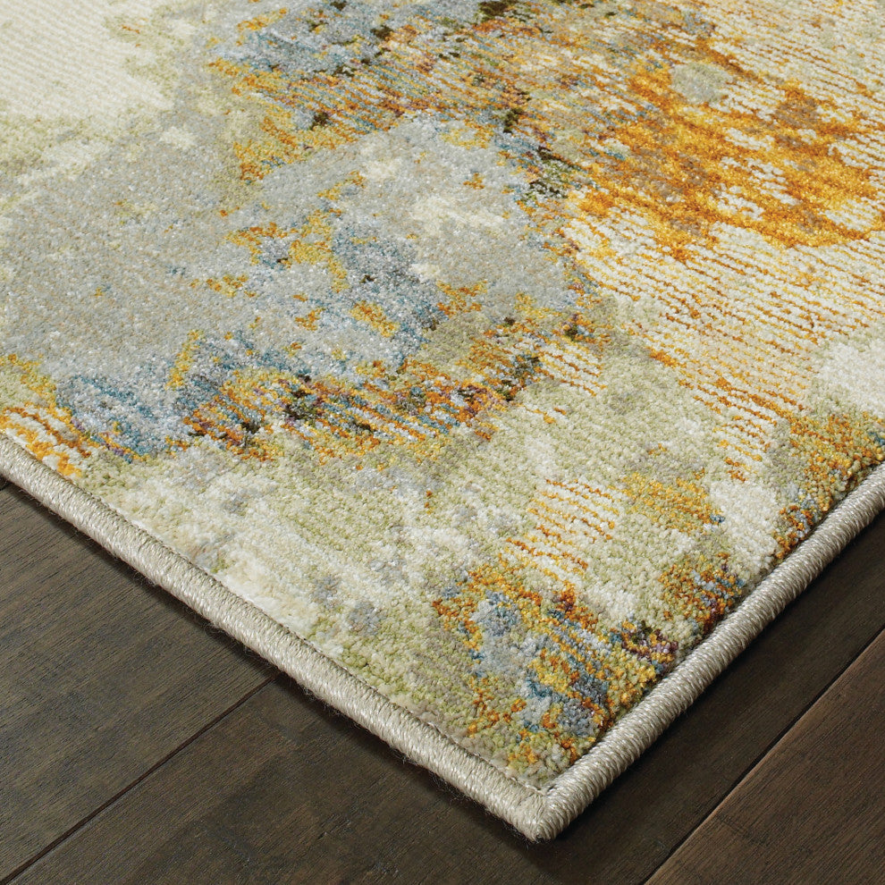 Elements Alabaster Gold/Beige Area Rug, 5'3"x7'3"
