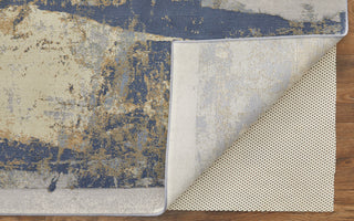 Takara Modern Abstract, Blue/Gray/Tan, 5'x7'6" Area Rug