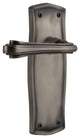 Prairie Plate With Fleur Lever, Antique Pewter, Passage, Non-Handed