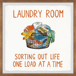 "One Load at a Time" Framed Painting Print, 32x32