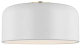 Malone Medium Ceiling Flush Mount, Matte White
