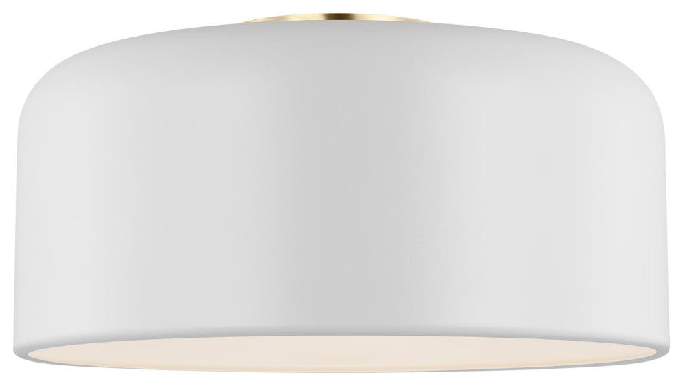 Malone Medium Ceiling Flush Mount, Matte White