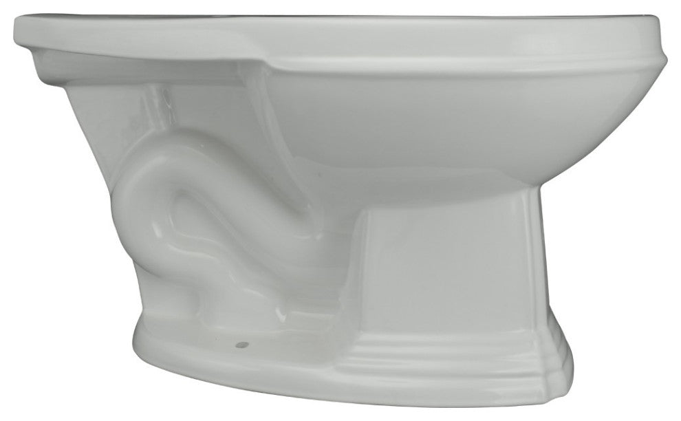 Dark Oak High Tank Pull Chain Toilet with Elongated Bowl and Satin L-Pipe