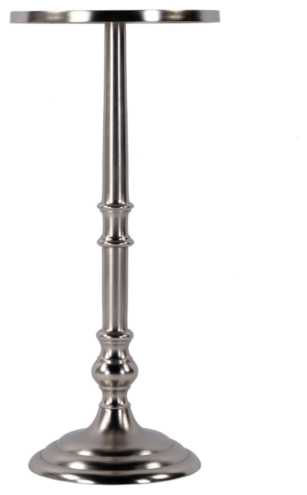 Garland 10" W Round All Metal Pedestal Base End Table