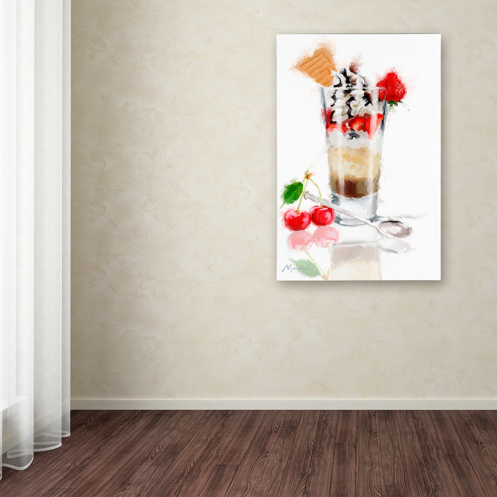 The Macneil Studio 'Ice Cream Sundae' Canvas Art, 24"x16"