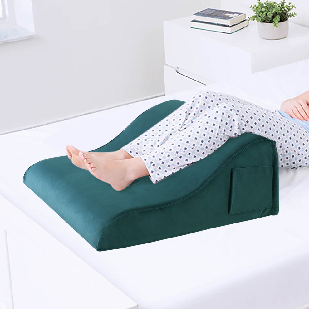 Reading Pillow Bed Foam Wedge Adult for Back Support, Cyan, 24x9x21
