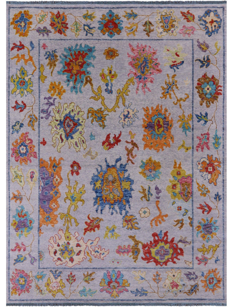 8' 9" X 12' 0" Turkish Oushak Handmade Wool Rug - Q14817