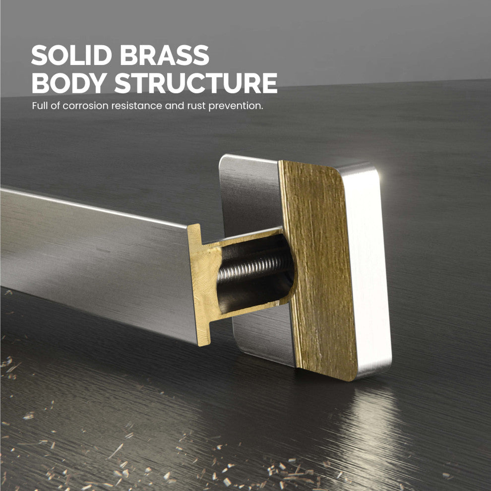Blaze 10 inch Bathroom Towel Bar, Brushed Nickel