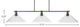 Blacksmith 3-Light Bar, Clear Bubble