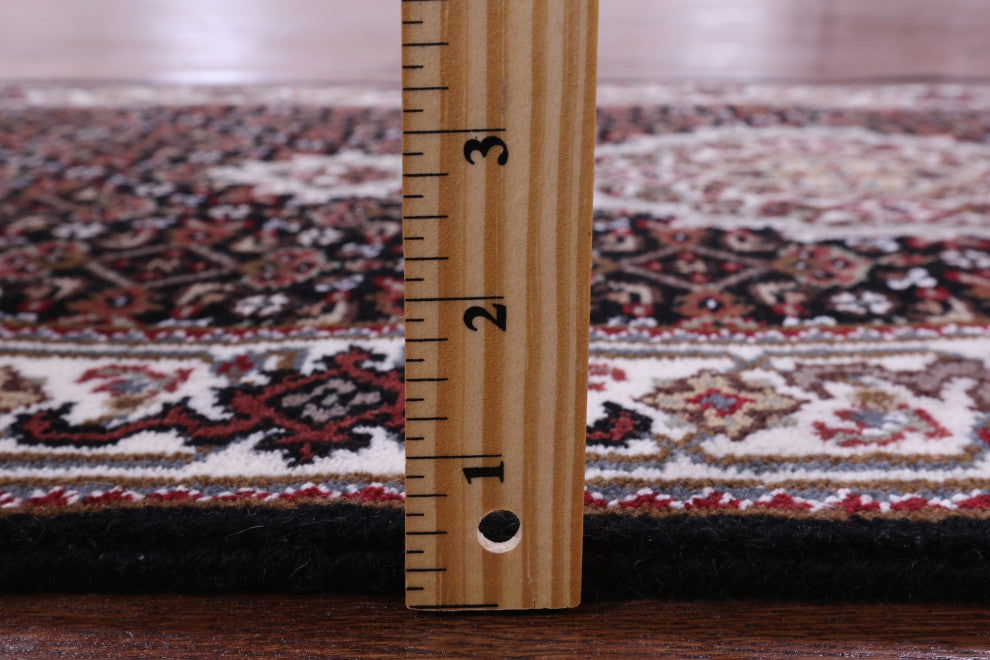 2' 2" X 8' 3" Runner Handmade Persian Tabriz Wool & Silk Rug - Q13043