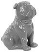 Ceramic Figurine, Gloss Gray