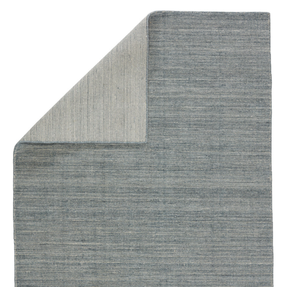 Jaipur Living Danan Handmade Indoor/ Outdoor Solid Blue/ Gray Runner Rug 3'X10'