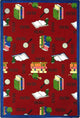 Kid Essentials Rug, Bookworm, 3'10"x5'4", Red