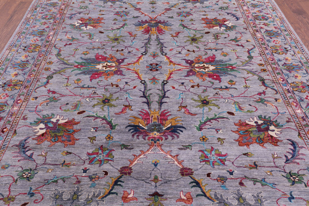 8' 0" X 10' 0" Hand Knotted Persian Tabriz Wool Rug Q8215